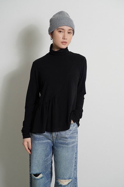 ☆予約CYANアシメギャザーウォームタートル【即日決済で次から使える10％還元クーポンもらえます】