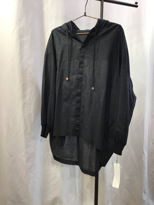 ☆praia 綿麻コクーンフードシャツ