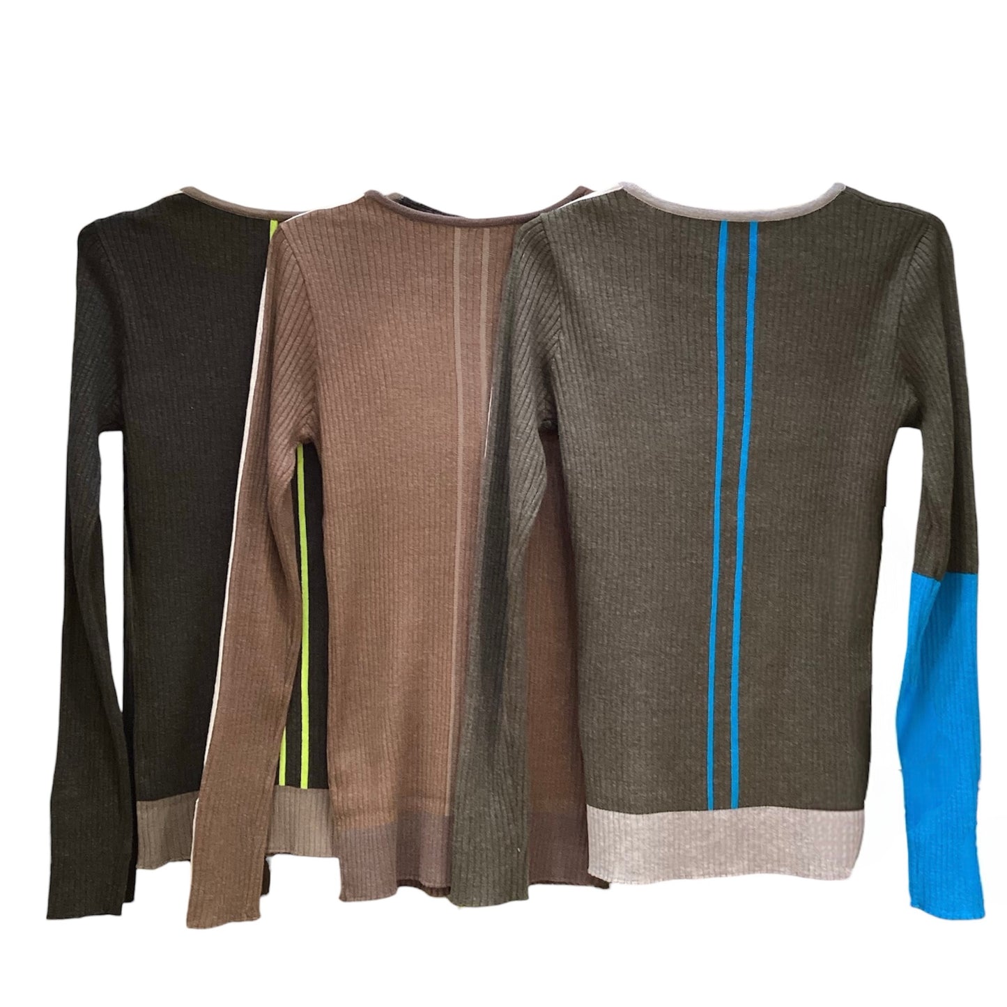 ◎ブロック配色リブニット