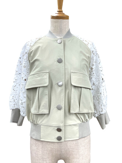 Mia 袖レースブルゾン