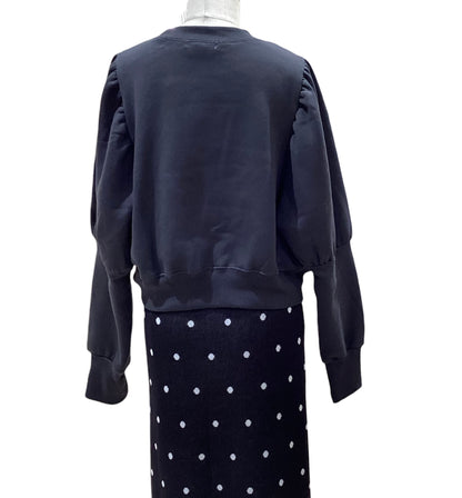 ◎裏起毛ロゴptパフ袖PO