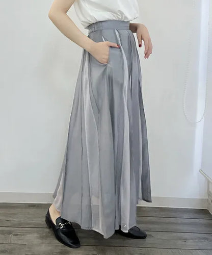 vingtrois シアー×メッシュプリーツSK