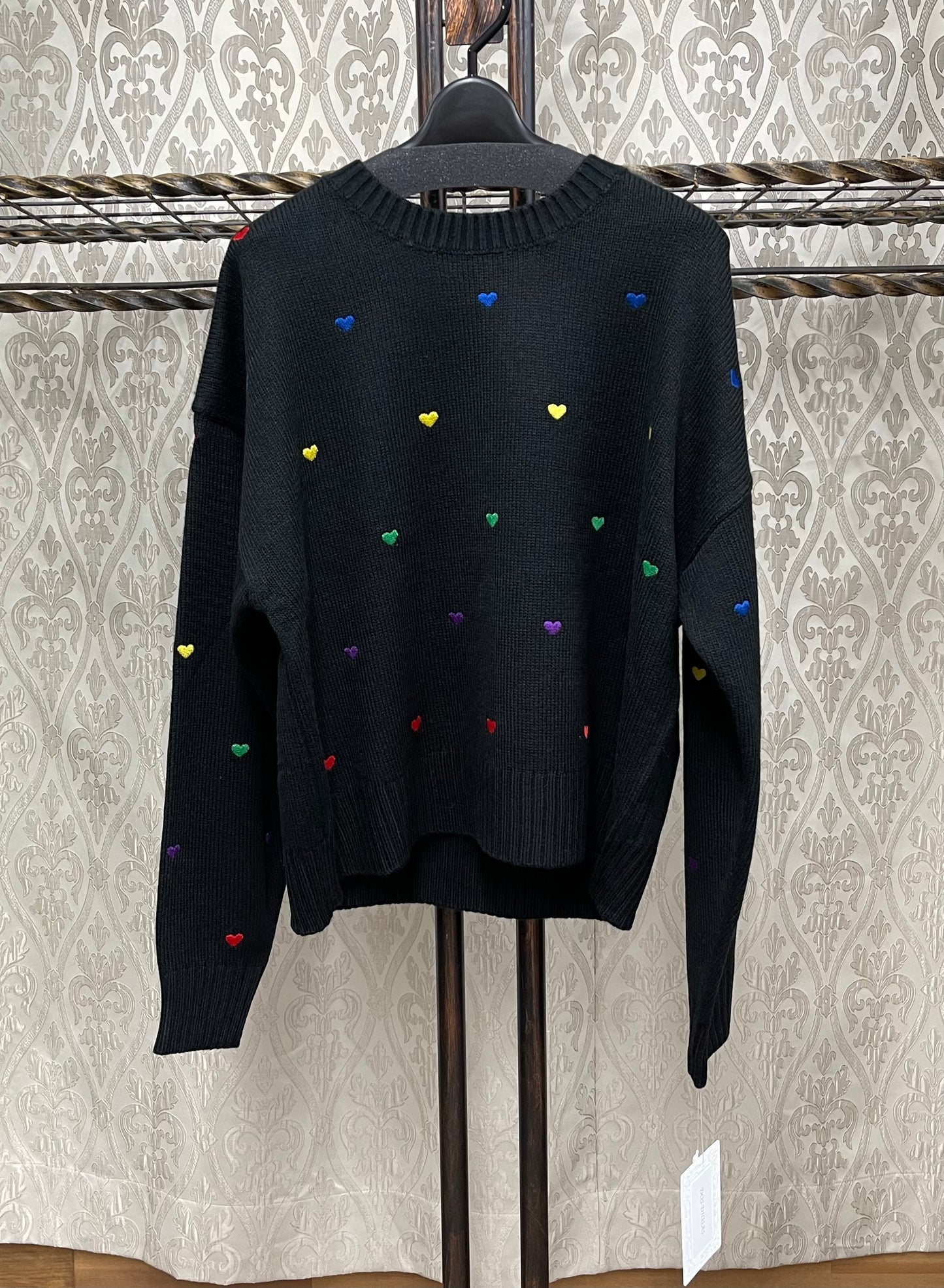 DOS DIOSASハート刺繍カラフルニット