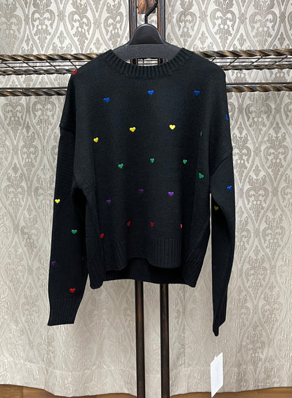 DOS DIOSASハート刺繍カラフルニット