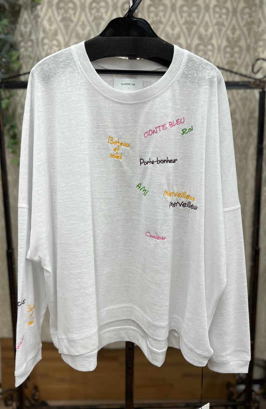 MARIED'OR マルチカラー刺繍TOPS