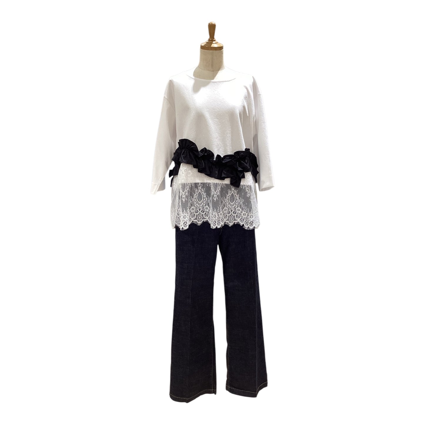 ◎Eimee Law ヘムフリルレースTOPS