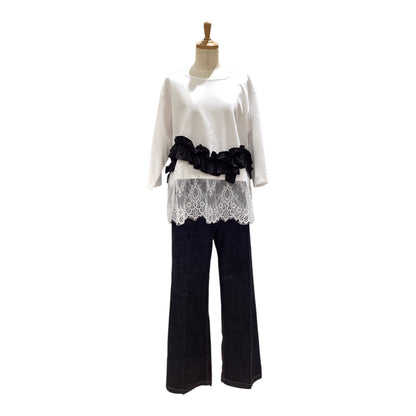 ◎Eimee Law ヘムフリルレースTOPS