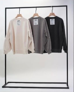 【予約商品11月中旬】 33℃ 裏起毛ピグメント バックパッチ c/n po