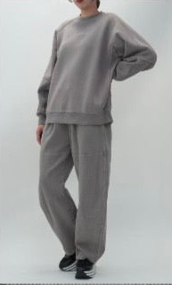 【予約商品11月中旬】 33℃ 裏起毛ピグメント バックパッチ c/n po