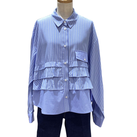 ◎Eimee Law ティアードフリルストライプSH