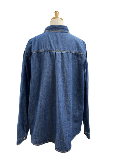 ◎キャット刺繍デニムシャツ