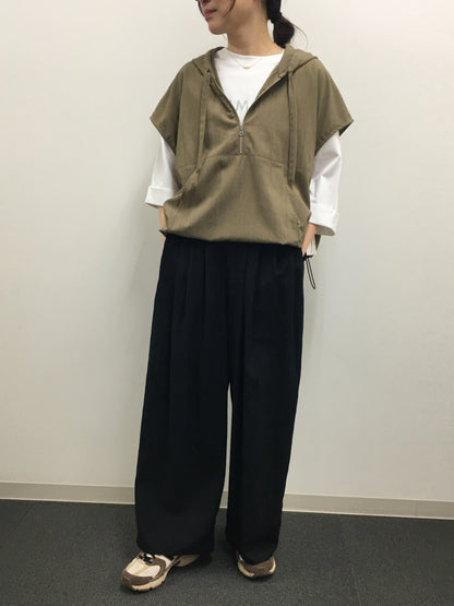 ☆予約clocheビンテージポリナイロンタックパンツ【即日決済で次から使える10%還元クーポンがもらえます】
