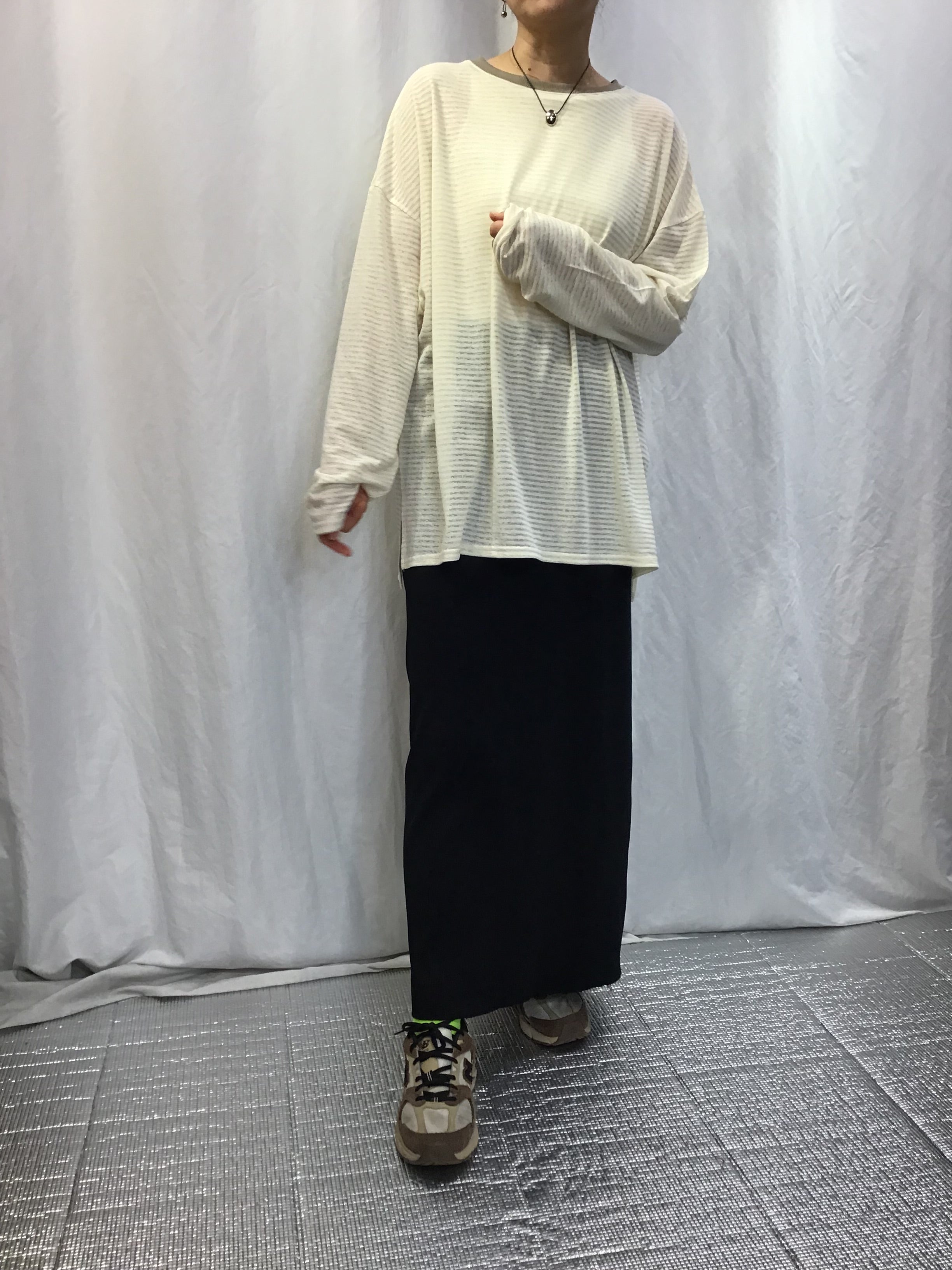 ☆chignonシアーボーダーTee – q.b.cの公式オンラインストア