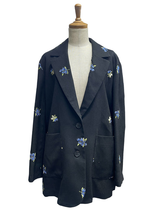 ATELIER SIX C'EST MOI ブルーベリー刺繍ジャケット