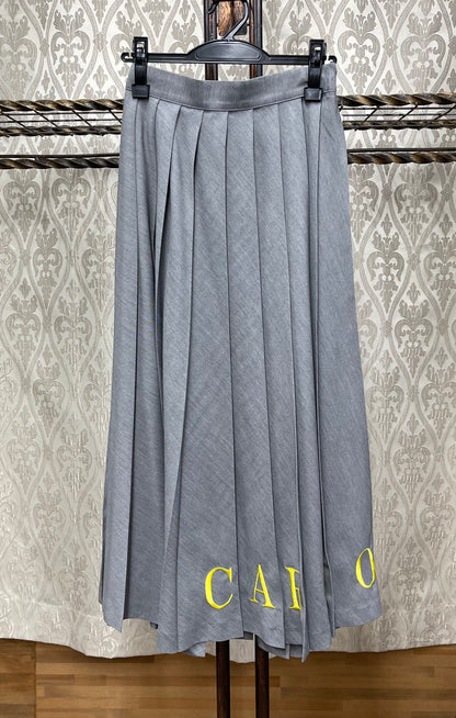 DOS DIOSASプリーツ刺繍スカート