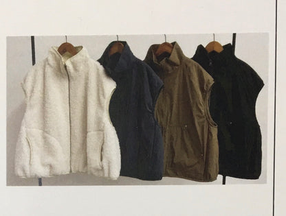 【予約商品　3末までの決済で即日10%クーポン】☆cynicalリバーシブルボアベスト