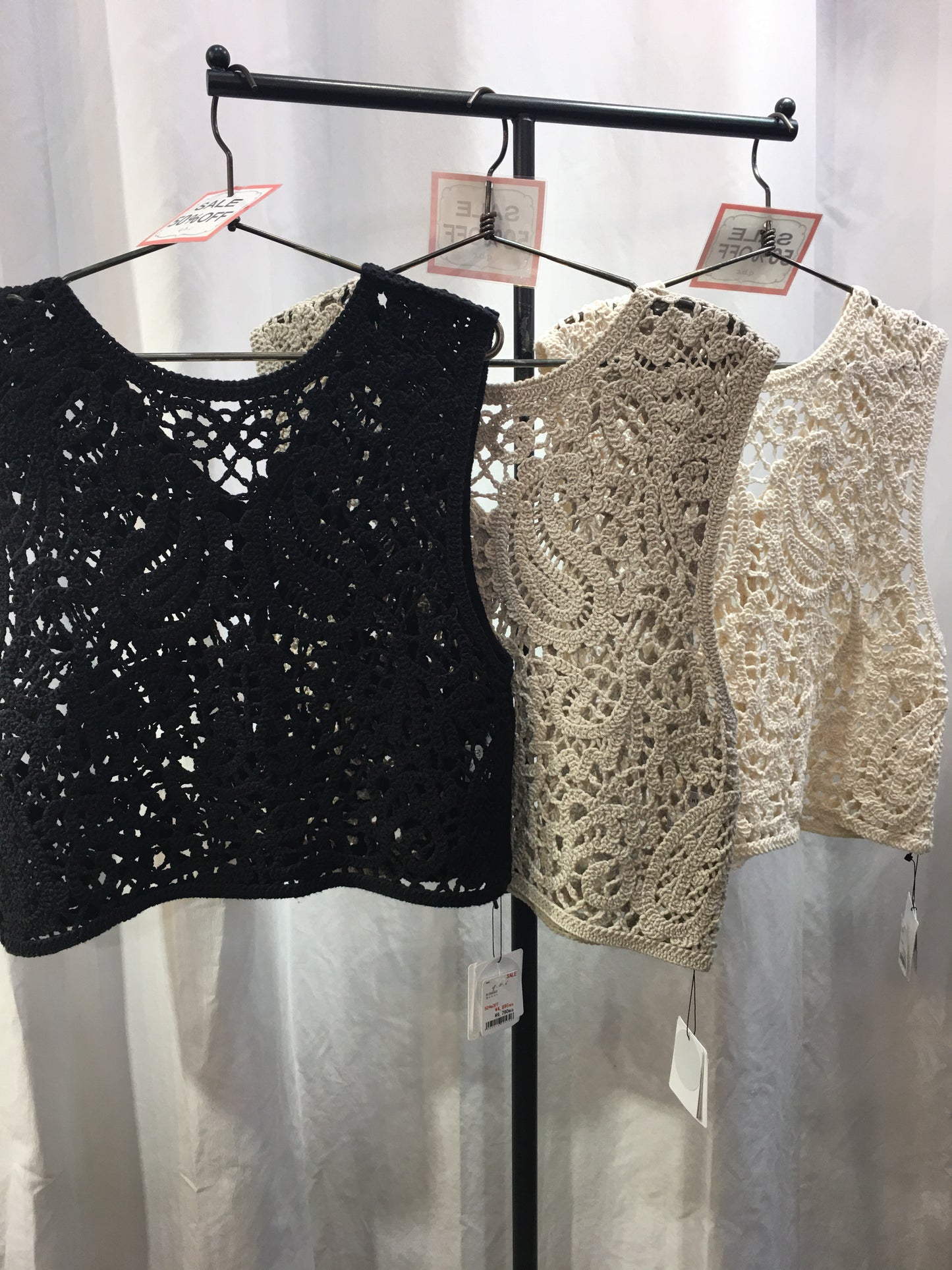 ☆CLOCHE 2way鍵あみベスト