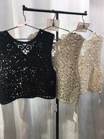 ☆CLOCHE 2way鍵あみベスト