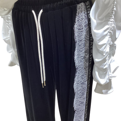 ◎Eimee Law アシメサイドレースベロアPT