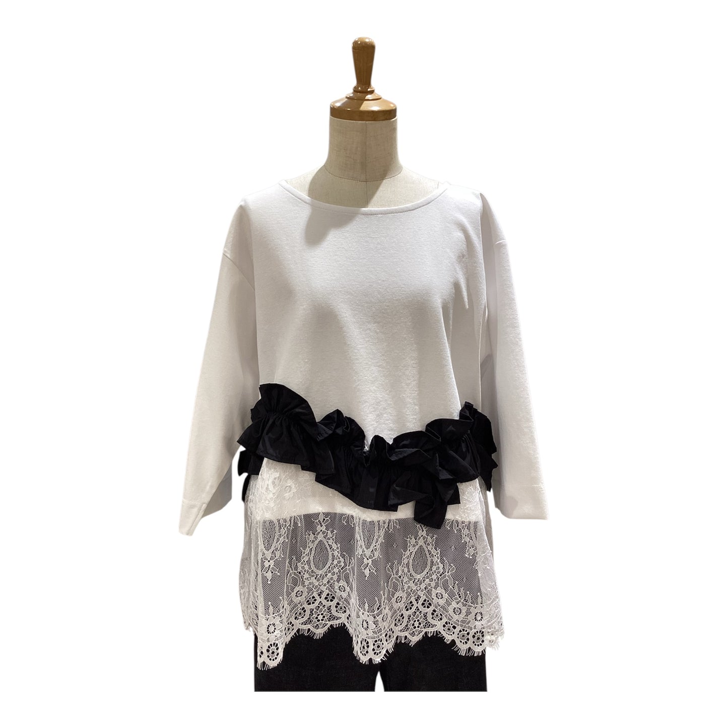 ◎Eimee Law ヘムフリルレースTOPS