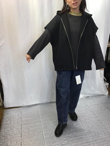 ☆CLOCHE ポンチ半袖フードベスト