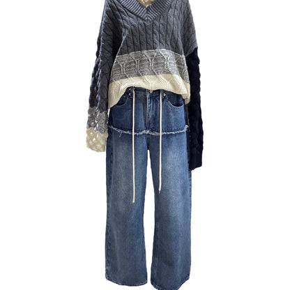 ◎Eimee Law ストリングダメージヨーク切替デニムPT