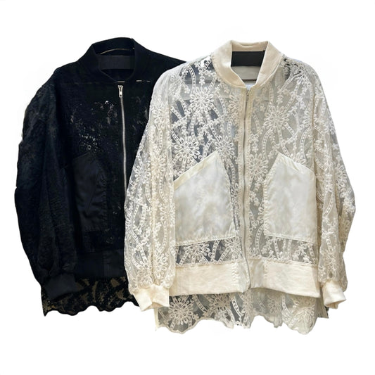 ◎【再入荷】花柄刺繍シアーBZ