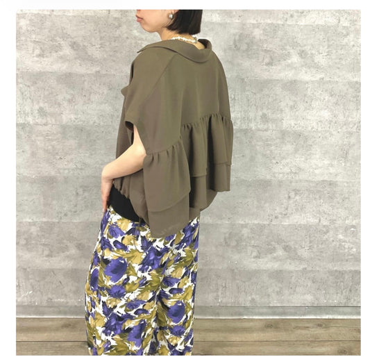 予約Anna Kerry フリルブラウス【即日決済で次から使える10％還元クーポンもらえます】6月中頃納期