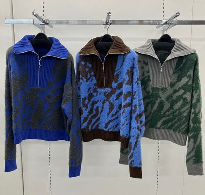 ATELIER SIX 7G ﾌｪｻﾞｰｱﾆﾏﾙ柄 ﾊｰﾌｼﾞｯﾌﾟPO