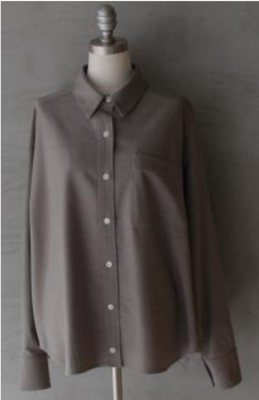 MARIED'OR ウール混上質シャツ