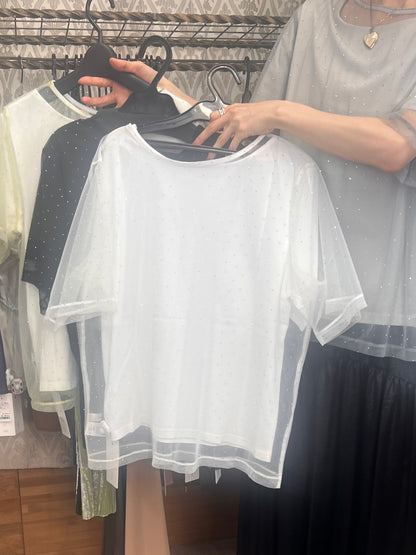 ラインストーンPOセットTシャツ