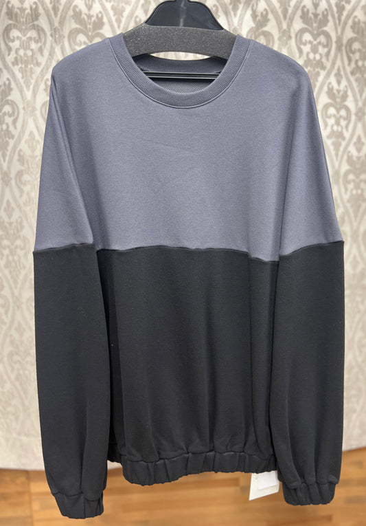 DOLLUPOOPS  配色スウェットギャザーTOPS