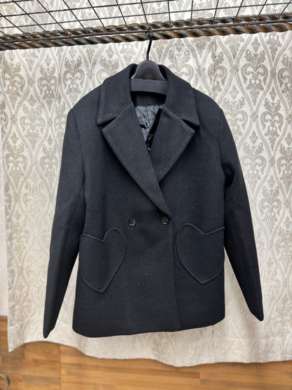 ◎ハートポケット裏キルティングジャケット