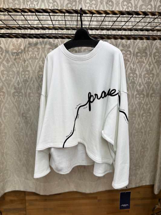 ATELIER SIX ボンバーテープ刺繍ロゴ