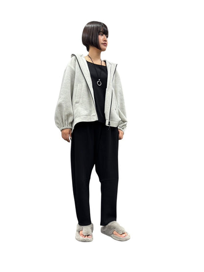 【予約商品11月末〜12月初】ayane 軽量起毛フーディーブルゾン