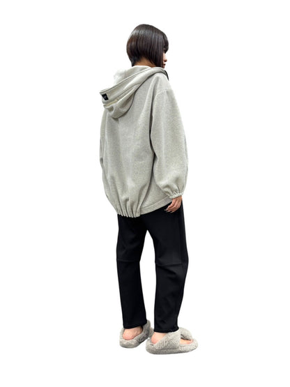 【予約商品11月末〜12月初】ayane 軽量起毛フーディーブルゾン