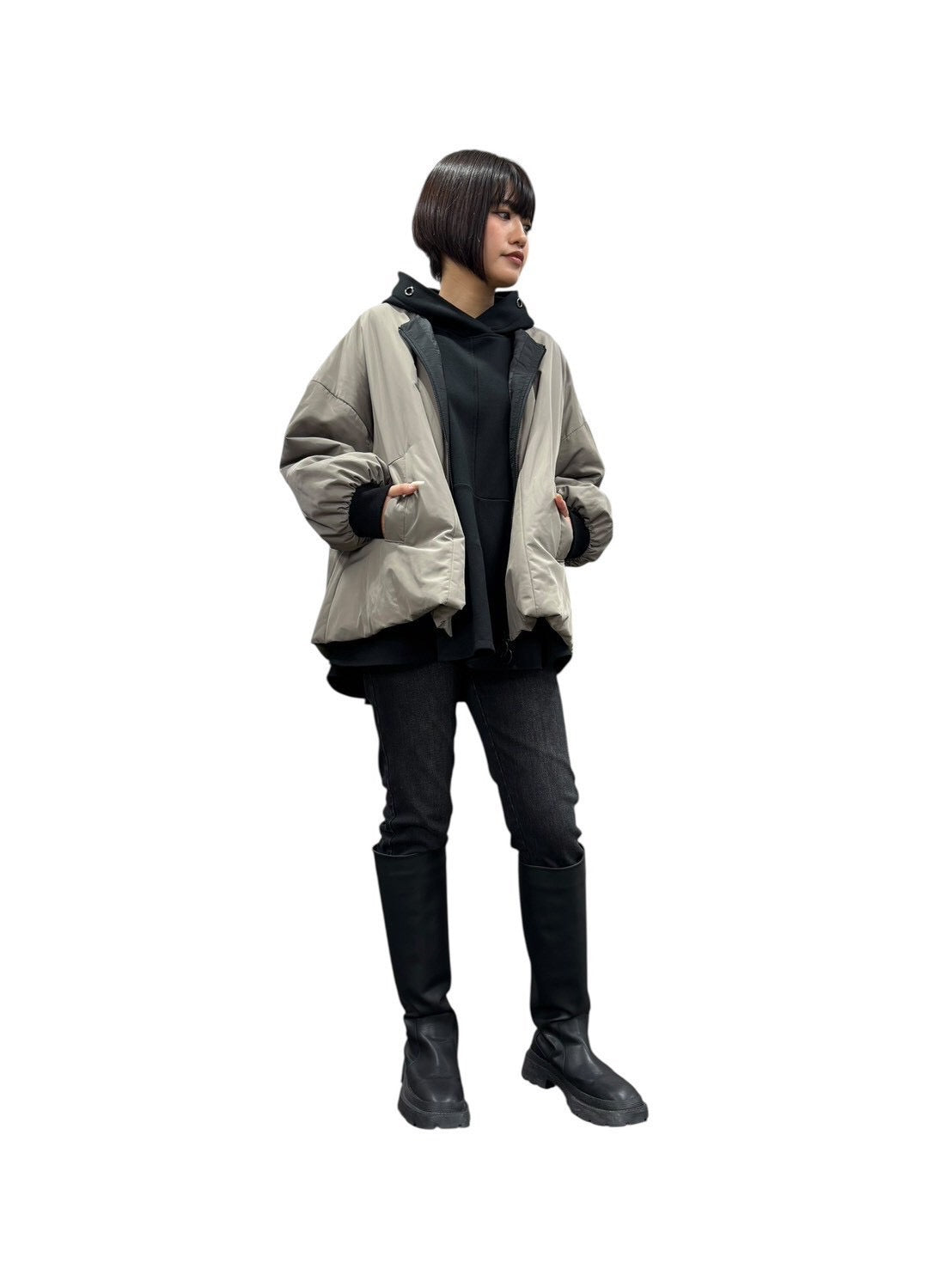 【予約商品11月末〜12月初】ayane 中綿フレアコート