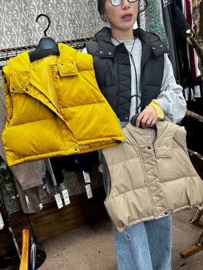 ショートダウンベスト