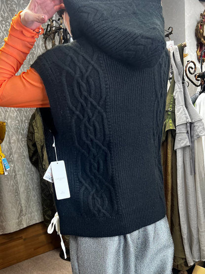 サイドリボンニットベスト