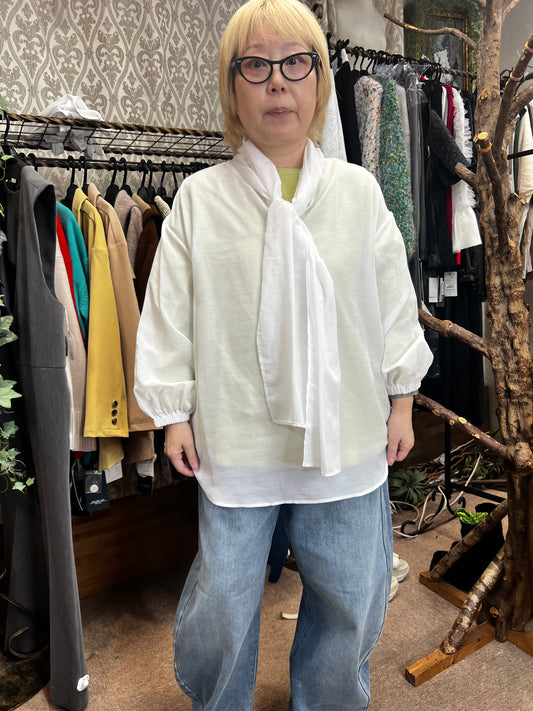 シアーボウタイシャツ