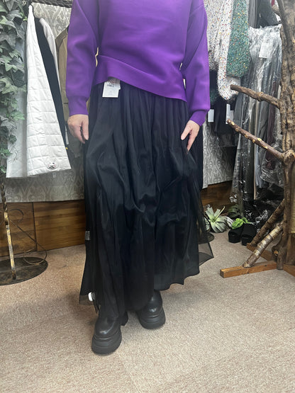 タックメッシュスカート