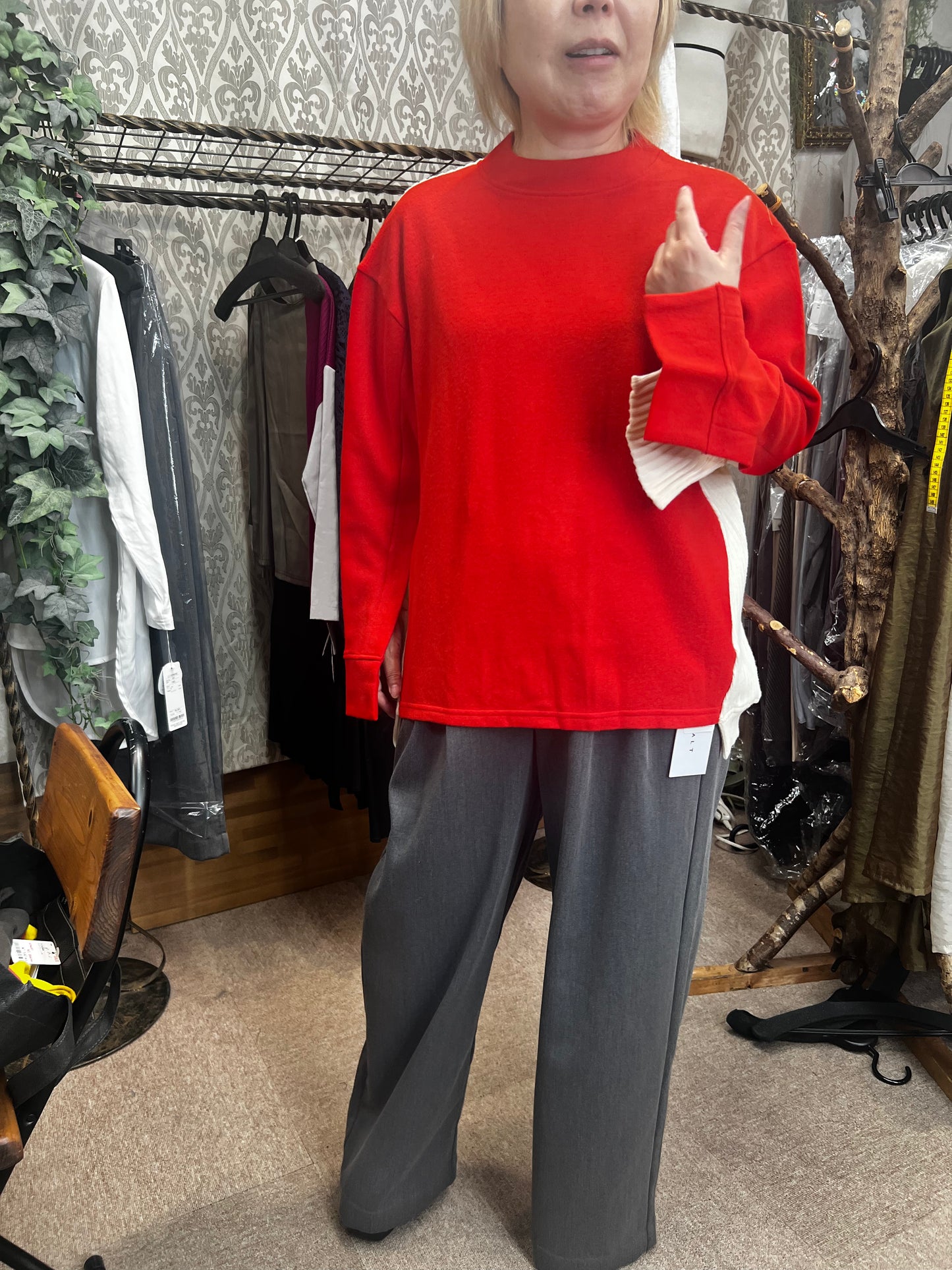 前後切替トップス