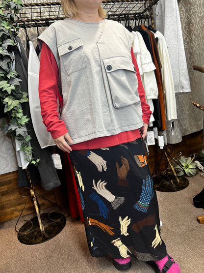 バックギャザーベスト