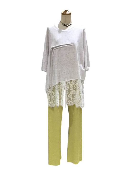 ◎裾レースチュニック