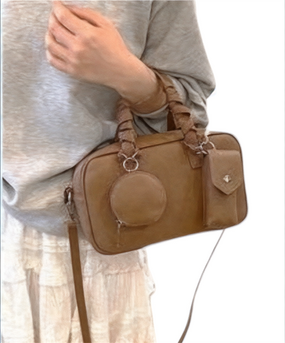 2ケース付き　ボストンバッグ