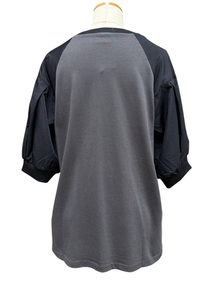 Vingtoris 異素材切り替えTシャツ