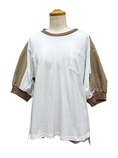 Vingtoris 異素材切り替えTシャツ