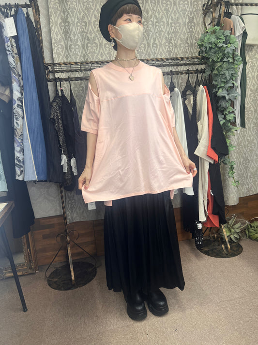 肩スリットロンクT
