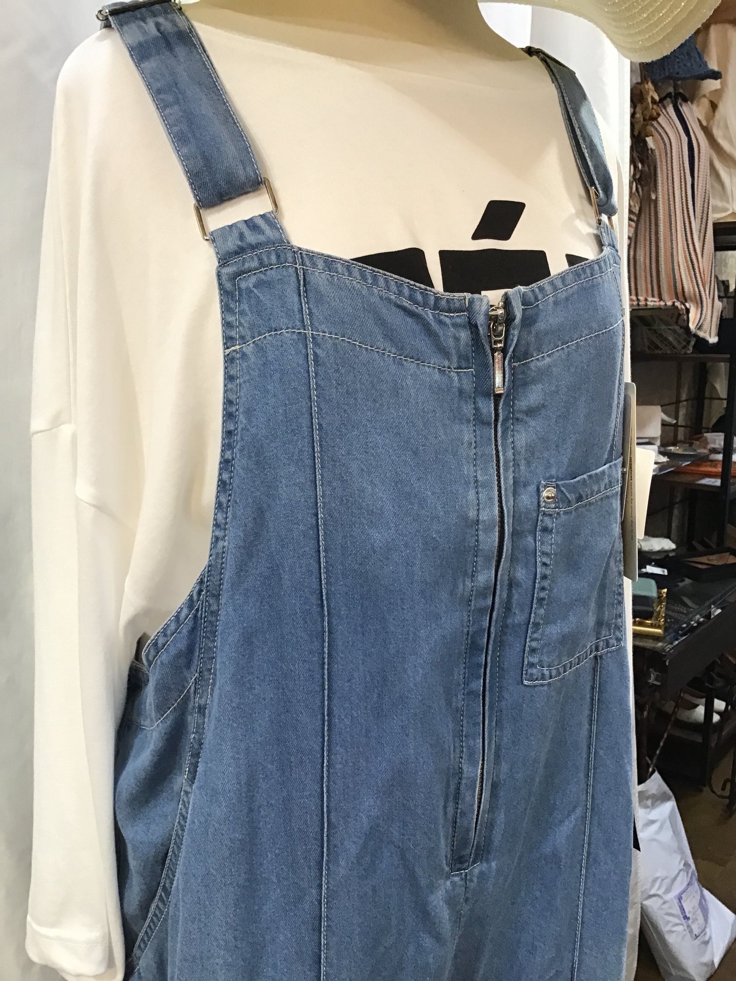 ☆eimeelawテンセルデニムサロペ ット