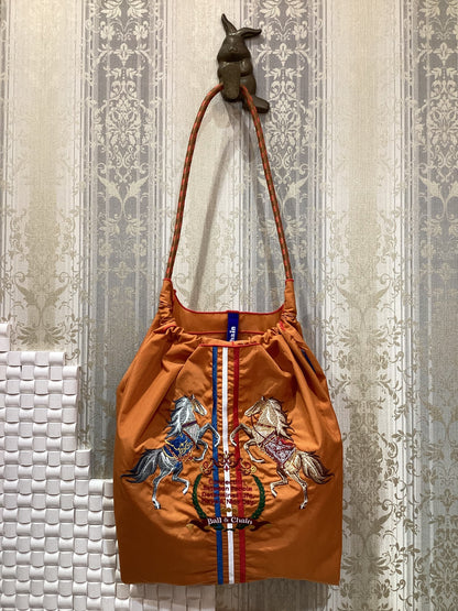 ☆ball＆chain エコバッグ TWO.HORSES (Mサイズ)